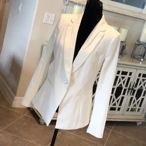 White House Black Market winter white blazer, size 10